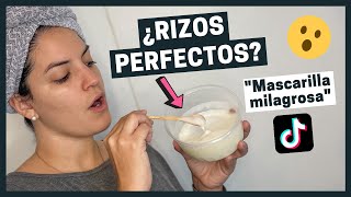 👉MASCARILLA de MAICENA para Cabello RIZADO SECO y MALTRATADO 😱 Mascarilla VIRAL de TIKTOK⚡ [upl. by Reifnnej]