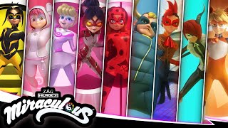 MIRACULOUS  💫 ALL TRANSFORMATIONS ☯️  SEASON 4  Miraculous [upl. by Granville]