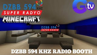 DZBB 594 KHZ Radio Booth Minecraft Version [upl. by Dranel]