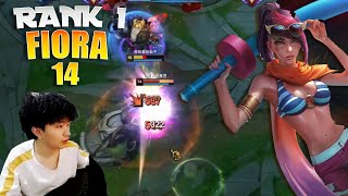 14 Fiora vs Camille 1v9 Make Master Look Like Iron 4  14Fiora Fiora Guide [upl. by Nagorb165]