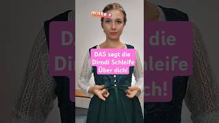 Wo die Dirndl Schleife binden youtubecreatorcommunity dirndl oktoberfest wiesn [upl. by Nywled885]