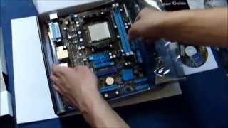 ASUS M4A78LTM LX unboxing [upl. by Aidin135]