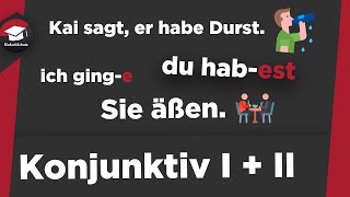 Konjunktiv einfach erklärt  Konjunktiv I und II Erklärung Bildung Beispiele Konjunktiv erklärt [upl. by Koeninger810]