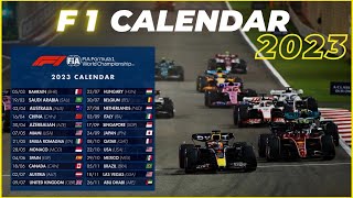 F1 Calendar 2023  F1 Calendar update  New update f1  F1 Calendar update for 2023 [upl. by Brandie517]