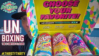 Arizona Beverage Co® Limited Edition Flavor Contest Unboxing 📦  Thirsty Thirty  theendorsement [upl. by Elita]