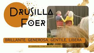 Il post intervista a Drusilla Foer nel foyer del teatro Goldoni DI Bagnacavallo [upl. by Ponzo]