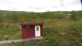 Sjisjka railway stop on Malmbanan between Gällivare and Kiruna [upl. by Anitnahs]