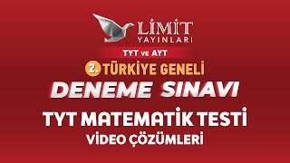 2 TÜRKİYE GENELİ DENEME SINAVI TYT MATEMATİK TESTİ VİDEO ÇÖZÜMLERİ [upl. by Tessa]