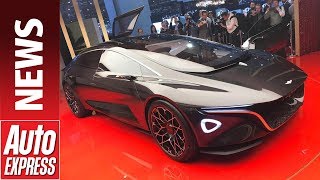 Lagonda Vision Concept launches Aston Martins new eco brand at Geneva 2018 [upl. by Eledoya288]