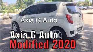 Perodua Axia Modified with Player Android 9” 2020  Std G Auto [upl. by Dnallor]