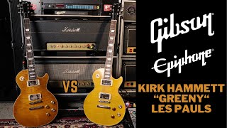 GIBSON amp EPIPHONE Kirk Hammett quotGreenyquot 1959 Les Paul Standard [upl. by Talbot]