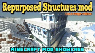 Minecraft 1165  Repurposed Structures mod Review [upl. by Henka]