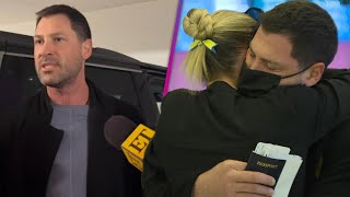 Watch Maksim Chmerkovskiy Emotionally Reunite With Wife Peta Murgatroyd [upl. by Eilasor986]