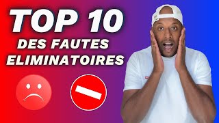 TOP 10 des fautes éliminatoires au permis de conduire [upl. by Abana]