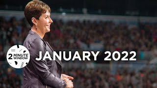 2 Minute Window January 2022  Joyce Meyer Ministries [upl. by Nalek]