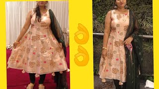 Kaliyon wali frock cutting amp stitching  Anarkali gown  Kurti cutting [upl. by Lindi965]