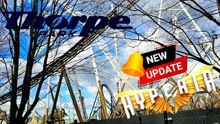 Thorpe park new roller coaster Hyperia update Ep24 [upl. by Feldstein]