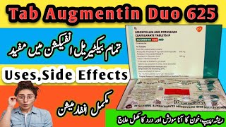 Tablet Augmentin Duo 625mg UsesSide Effects and Contra Indications  Tab CoAmoxiclave 625 mg [upl. by Enattirb]