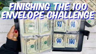 FINISHING THE 100 ENVELOPE SAVINGS CHALLENGE  SAVINGS CHALLENGES  MONEY COUNT  CASH ENVELOPES [upl. by Sinegra73]