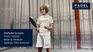 Padelspecialisten  DoPadel Scorpio Padelracket [upl. by Yrahca]