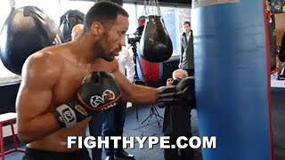 JAMES DEGALE IN CAMP FOR CHRIS EUBANK JR CLASH WORKOUT HIGHLIGHTS [upl. by Ahtinak]