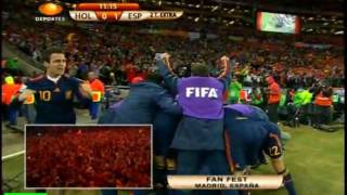 Gol Andres Iniesta España vs Holanda 10 FINAL WORLD SOCCER SUDAFRICA 2010 [upl. by Jeffy782]