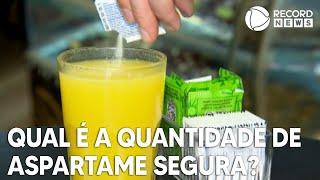 Qual é a quantidade de aspartame considerada segura para a saúde [upl. by Ayanej]