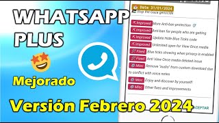 NUEVO WHATSAPP PLUS Ultima Versión ✅ Whatsapp Plus Extremo  Ultimo Whatsapp Plus 2024 [upl. by Aretahs]