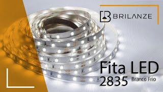 Fita LED 2835 Branco Frio 6K 60 LEDSm IP20 5 Metros [upl. by Joeann]