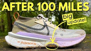 NIKE ZEGAMA 2 REVIEW AFTER 100 MILES  Is this the Best Trail Running Shoe of 2024 [upl. by Anaitsirk]