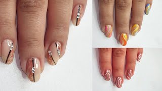 160 fun and easy nail art designs for nail art lovers  swirl nail art design ideas for beginners [upl. by Aneerhs]