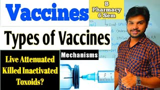 Vaccines live attenuated killed Inactivated Toxoids in Hindi [upl. by Amarillas367]