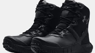 UA Micro G® Valsetz Water Proof Leather Tactical Boots Review [upl. by Hallam]