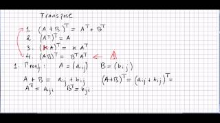 Linear Algebra 63 Properties of Matrix Transpose Proofs [upl. by Ienttirb]