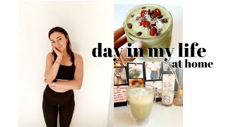 DAY IN MY LIFE at home ft pilates online school  haircare [upl. by Akiras]