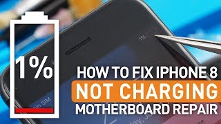 How To Fix iPhone 8 Not Charging  Motherboard Repair 4K Video苹果不充电维修 [upl. by Ayotna]