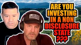 Are you Investing in a Non Disclosure State What does it Mean [upl. by Zigmund251]