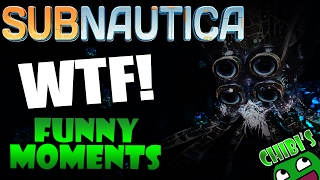 Subnautica Funny Moments Ep2 SCARY CREATURES OF THE DEEP WTF IS THAT [upl. by Nnaillij]