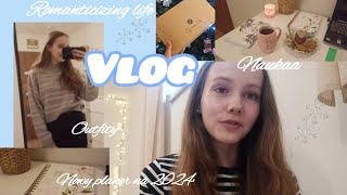 VLOG  planer na 2024 szkoła fajne ciuszki💙✨ [upl. by Quennie797]