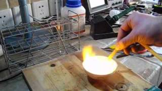 Seleneteam  Combustion of hexamine with nitrous oxide [upl. by Saum]