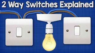 Two Way Switching Explained  How to wire 2 way light switch [upl. by Chao]