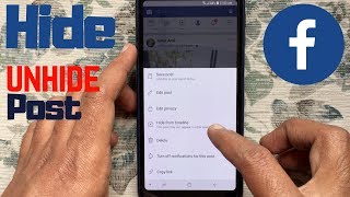 How To HideUnHide Posts from Facebook Timeline 2019 [upl. by Thetisa376]