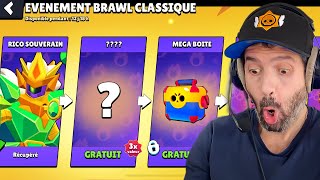 RÉCUPÈRE ces RÉCOMPENSES GRATUITES 🎁 merci brawl stars 🙏  mega boite gemmes skins emotes [upl. by Pape492]