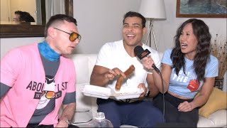 Paulo Costa CRAZY HILARIOUS REACTION To Mystery Gift Sean Strickland Robert Whittaker Khamzat [upl. by Airan]