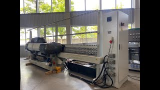 GlassBaltic  Vertical straight line bevelling machine BAVELLONI B 75 CNS [upl. by Nafis72]