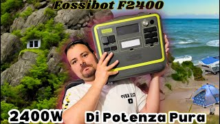 FOSSIBOT F2400  2kwh lifepo4 e 48kwmax AC il più compatto e leggero [upl. by Anaeed]