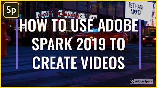 How to create a VIDEO using ADOBE Spark  adobe spark explainer video 2020 [upl. by Pyne880]