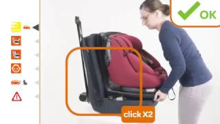 MaxiCosi l AxissFix Plus car seat l How to install [upl. by Paske377]