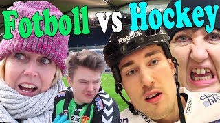 FOTBOLL VS HOCKEY ft Babben amp Annika Andersson [upl. by Fanni]