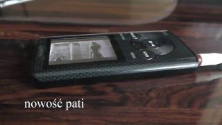 Walkman Sony NWZE384 8GB Mp4 Mp3 odtwarzacz wideo muzyki unboxing first look test [upl. by Silloh]